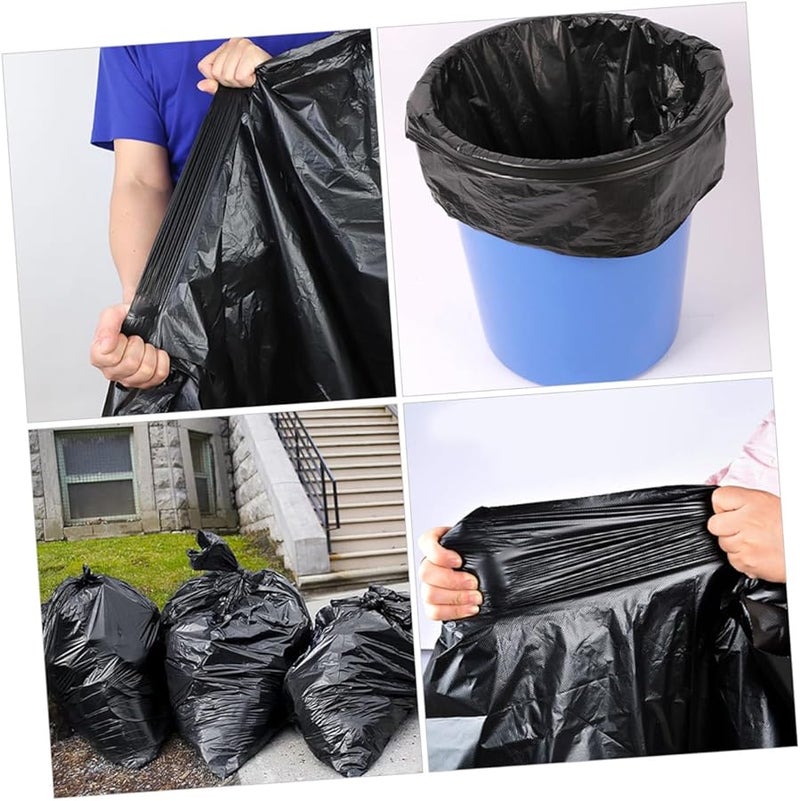 أكياس قمامة كبيرة جدًا 80 × 100 سم متينة 50 قطعة لصناديق 100 لتر للاستخدام التجاري والهواء الطلق - Image 3